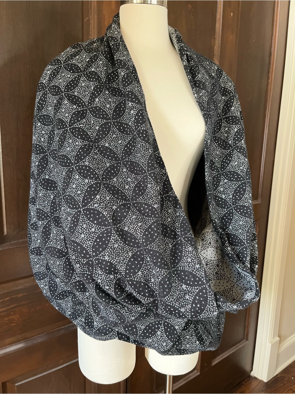 Oscha Starry Night Flint Wrap For Baby Carry Organic Combed Cotton Black Size 5